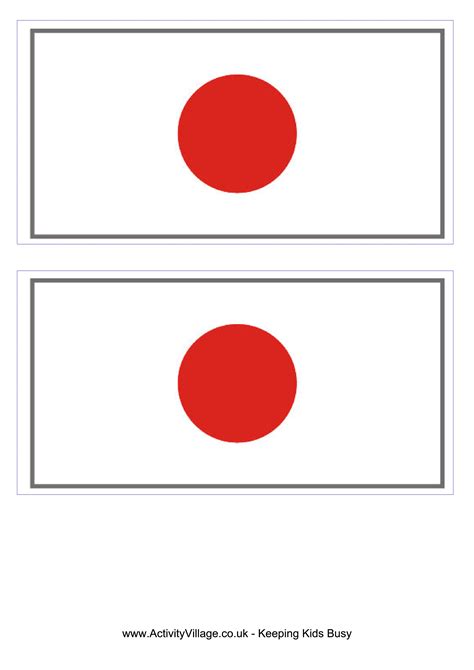 japan flag image printable